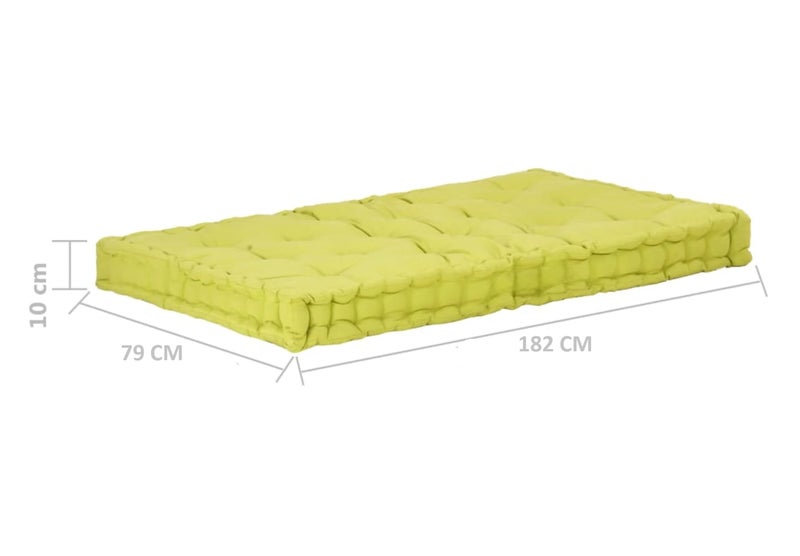 ATOOTFUSION Soft Thick Cotton Box Floor Mattress, 5-Inch Thick, 72x30x5 Inches, Medium Firm, Foldable, Rollable Movable Bed Box gadda 1 Sleeping Capacity (Light Green) - Image 2