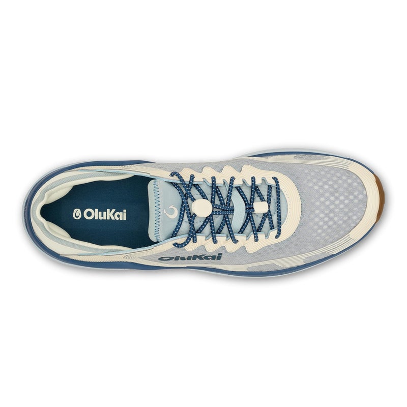 OLUKAI 'Ahi Menâ€™s Performance Marine Shoes, Water-Ready Sneakers with Customized Lacing Fit, Lightweight & Breathable, Enhanced Grip & Traction, 11, Blue Pearl/White - Image 5