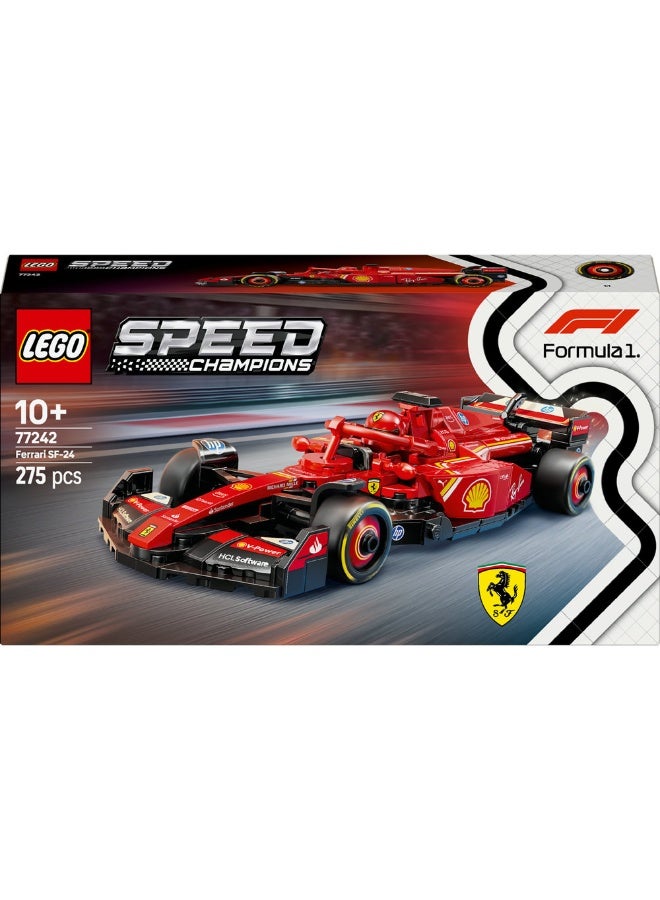 LEGO Speed Champions Ferrari SF-24 F1® Race Car Driver Set 77242 (275) Pieces  - Image 2