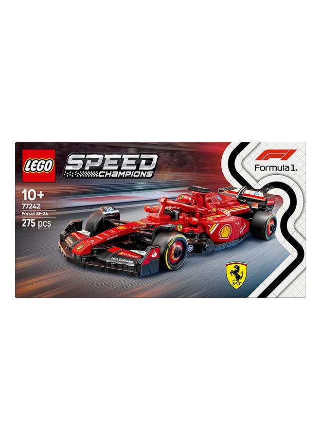 LEGO Speed Champions Ferrari SF-24 F1 Race Car Toy with a Collectible Formula 1 Driver Minifigure - Model Kits for 10+ Year Old Boys & Girls or Adult Motorsport Fans 77242 (275 pieces)  - Image 4