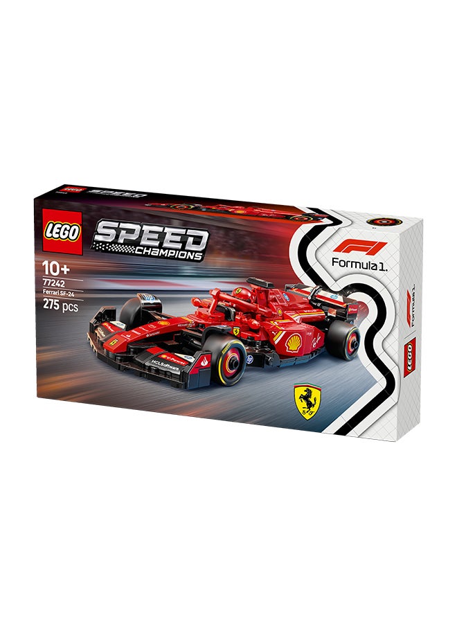 LEGO Speed Champions Ferrari SF-24 F1 Race Car Toy with a Collectible Formula 1 Driver Minifigure - Model Kits for 10+ Year Old Boys & Girls or Adult Motorsport Fans 77242 (275 pieces)  - Image 3
