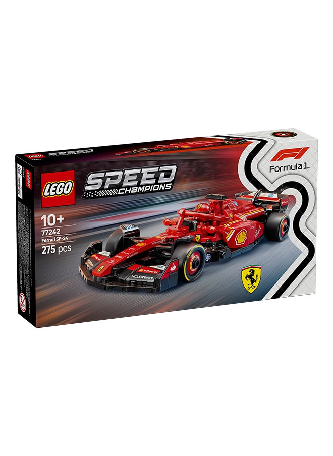 LEGO Speed Champions Ferrari SF-24 F1 Race Car Toy with a Collectible Formula 1 Driver Minifigure - Model Kits for 10+ Year Old Boys & Girls or Adult Motorsport Fans 77242 (275 pieces)  - Image 2