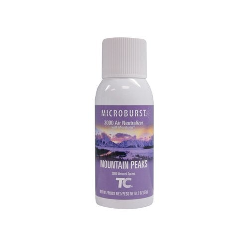 Rubbermaid Commercial Microburst 3000 Refill Mountain Peaks 2 Oz Aerosol Spray 12Carton