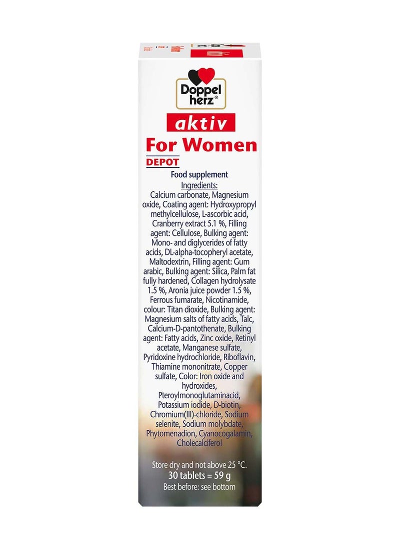 Doppelherz - Doppelherz Aktiv For Women Depot, 30 Tablets - Image 1