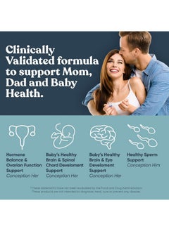 Eu Natural Eu Natural Conception Fertility for Her & Him Bundle - Fertility Supplements Combo for Women & Men - Prenatal Vitamins - Promote Hormone Balance, Cycle Consistency, Aid Ovulation - 120 Count  - Image 3