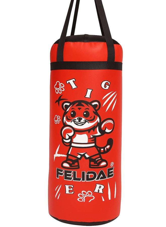 FELIDAE Boxing Kids for Age (5-13 Years) of 4 Boxing Kit Set | Punching Bag for Karate | Bounce-Back Martial Arts Bag for Boys & Girls to Relieve Energy and Build Skills (Red Black) - Image 5