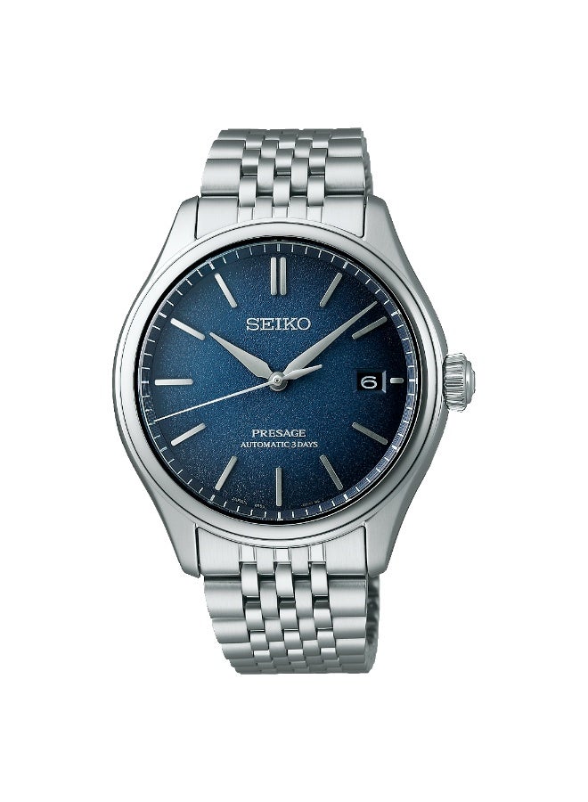 Seiko Presage Classic Watch SPB525J1, 40.2 mm Blue Dial, Stainless Steel Case & Bracelet, 100 m WR - Image 2