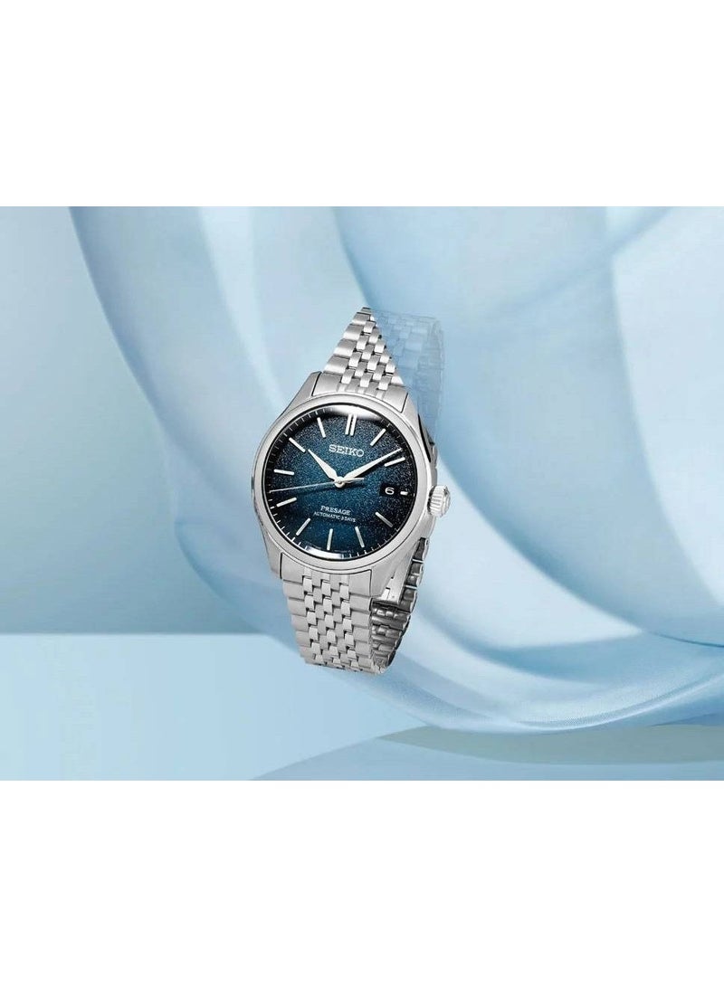Seiko Presage Classic Watch SPB525J1, 40.2 mm Blue Dial, Stainless Steel Case & Bracelet, 100 m WR - Image 5