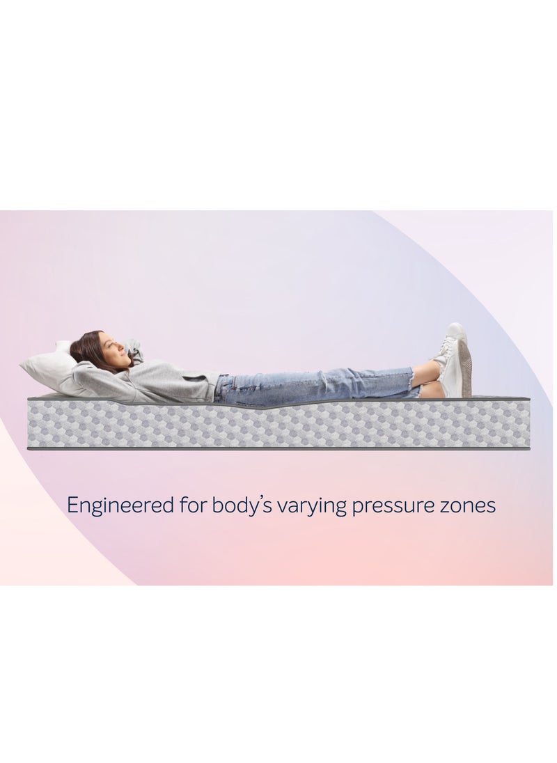 Sleepwell - Ortho Pro Spring Impressions Memory Foam Mattress With 10 Night Trial Cool Gel Memory Foam and Hybrid Pocket Spring Mattress Best for Spine Balance Mattress - Image 1