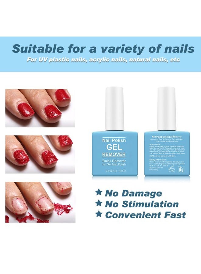 IFUDOIT Gel Nail Polish Remover 2 Pack, Professional Gel Remover for Nails, Easily & Quickly Remove Nail Polish in 3-5 Minutes, Doesn't Hurt Nails, No Need For Foil, Soaking Or Wrapping - Image 5