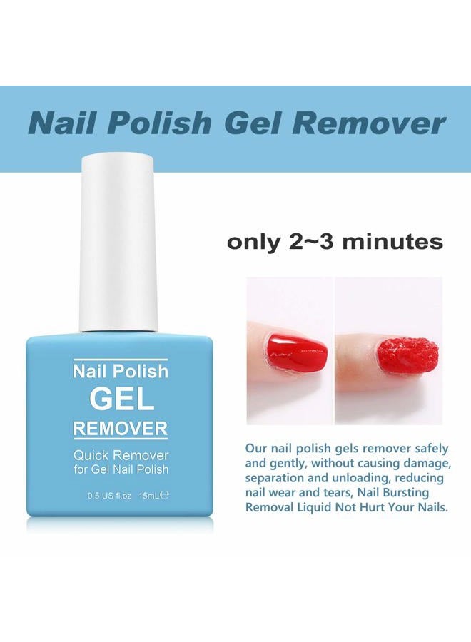 IFUDOIT Gel Nail Polish Remover 2 Pack, Professional Gel Remover for Nails, Easily & Quickly Remove Nail Polish in 3-5 Minutes, Doesn't Hurt Nails, No Need For Foil, Soaking Or Wrapping - Image 2