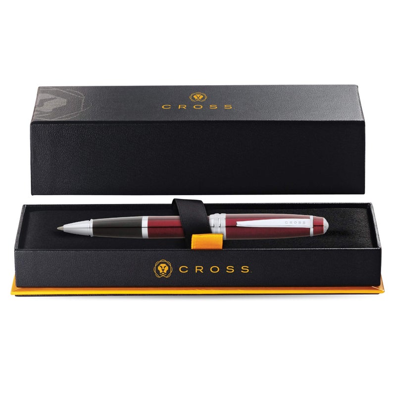 Cross Bailey Refillable Rollerball Pen Presented in a Premium Gift Box - Medium Point, Black Ink, Red - Image 2