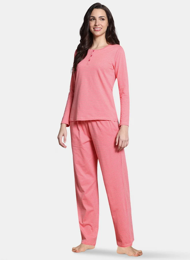 zivame Zivame Striped Pyjama Set