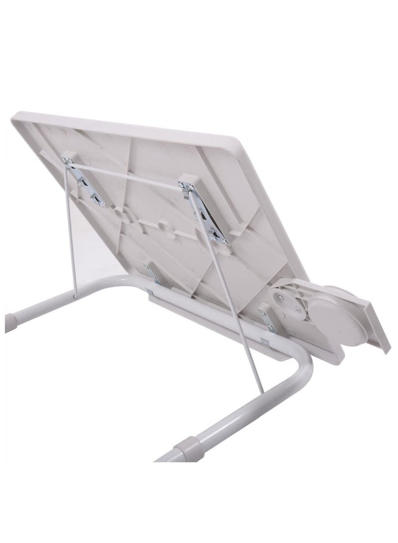 2 PCs Table Mate 2 Smart Folding Table II TV Tray Fold-able Laptop Holder Adjustable Height Cup Tray Desk by Scream Store - Image 3