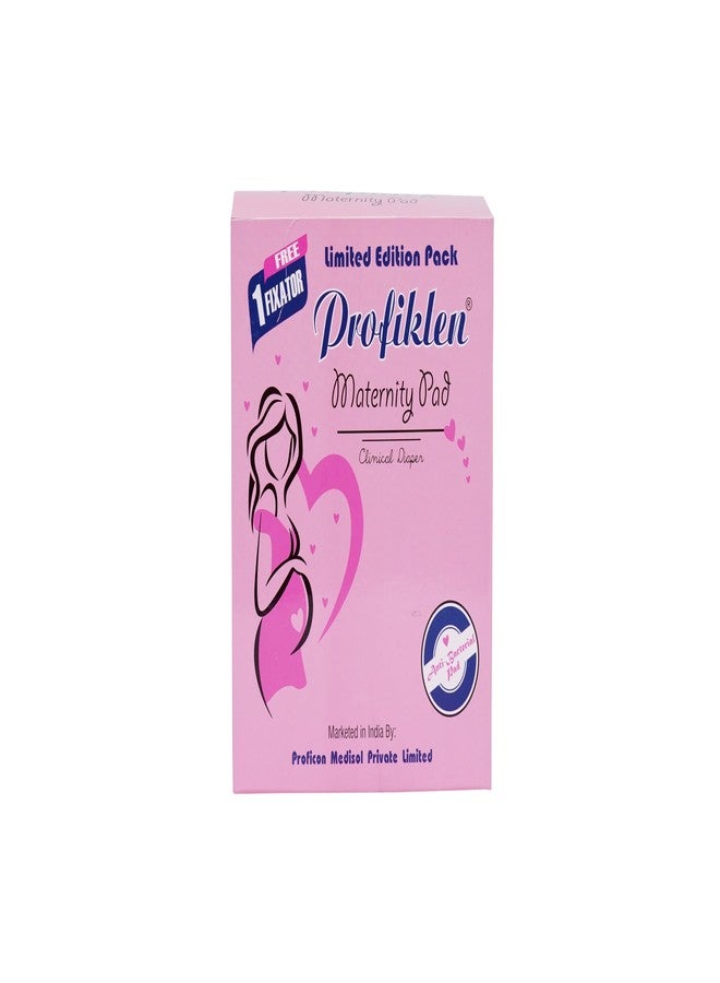 Profiklen Maternity Pads After Delivery For Women | Ultra-Absorbent 4 Maternity Pads/Pack + 1 Fixator | Organic Cotton Delivery Pads Made For Heavy Flow, Postpartum Flow & Overnight flow (Pack Of 1) - Image 2