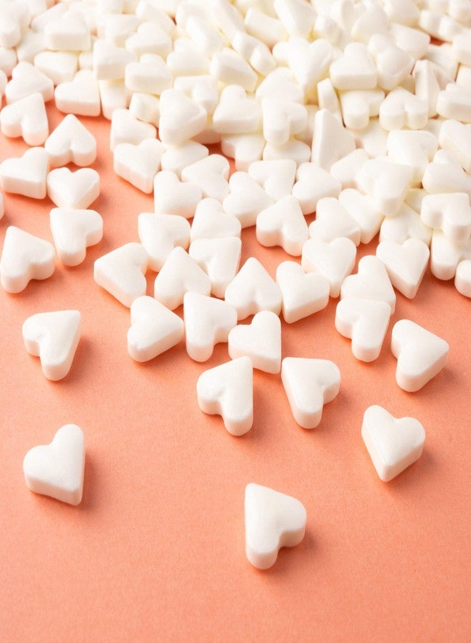 Oasis Supply White Heart Sprinkles – Edible Sugar Shapes for Valentine’s Day – Cupcake, Cookie & Cake Decorations – Festive Party Baking Toppings for Desserts - Image 2