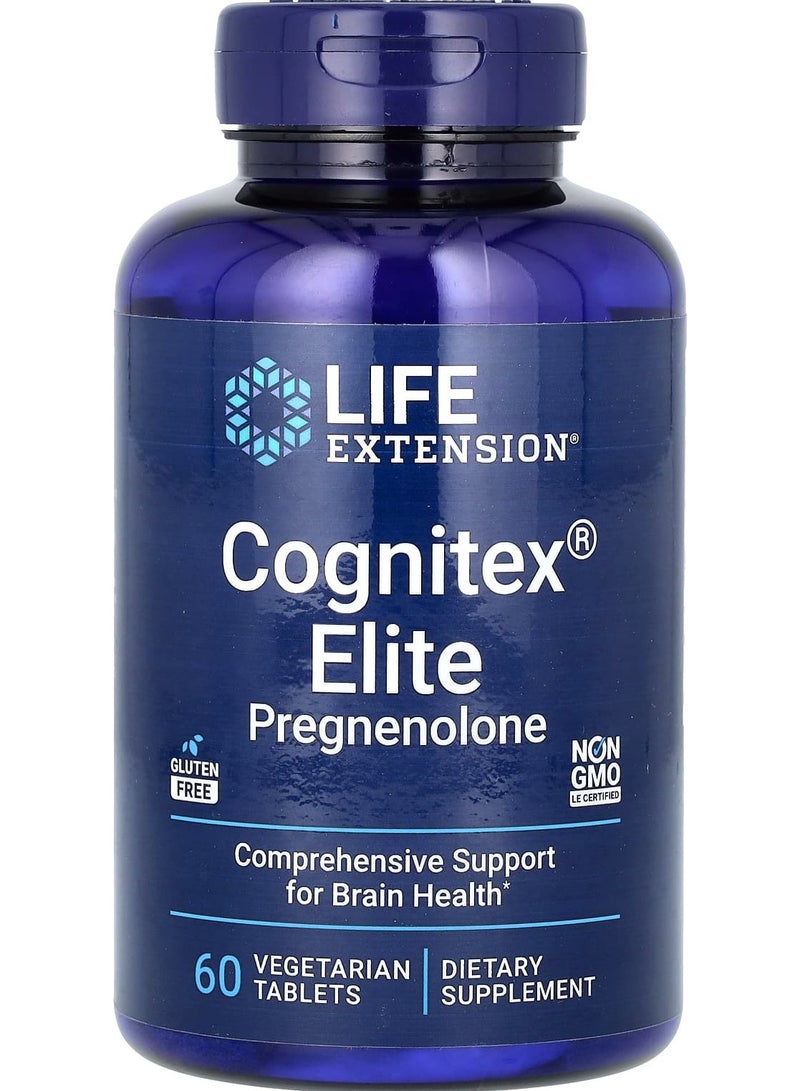 Cognitex Elite Pregnenolone, 60 Vegetarian Tablets