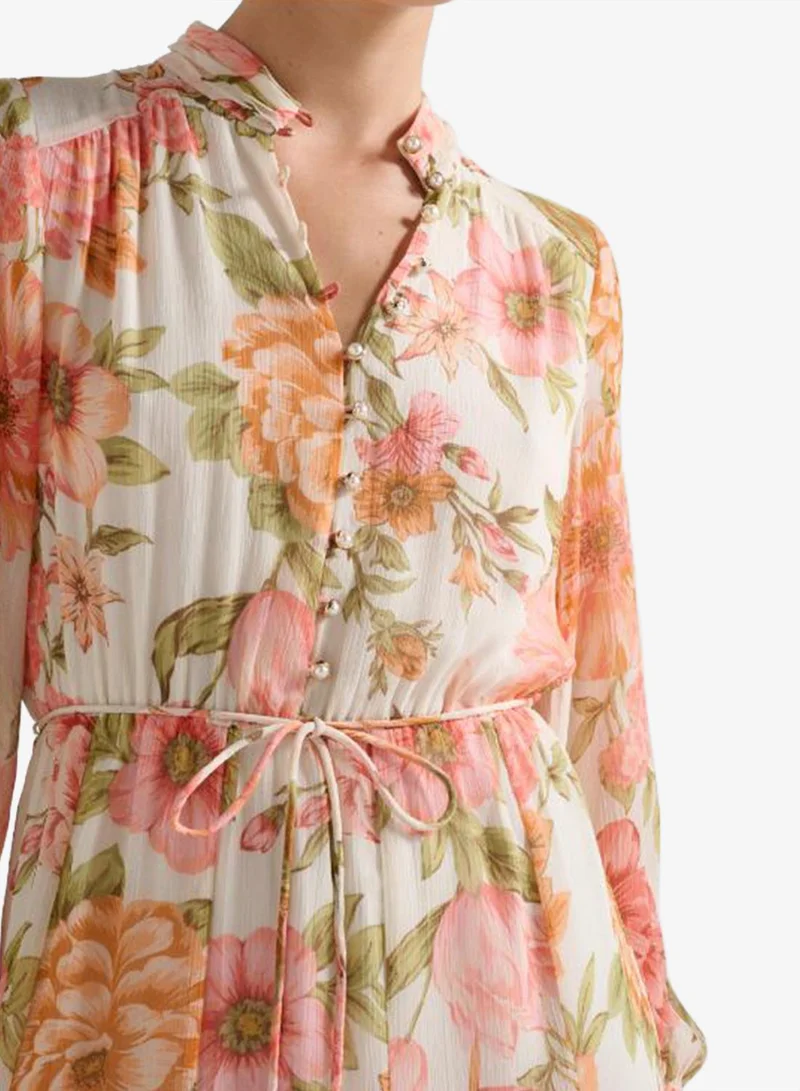 forever new Tina Printed Long Sleeve Mini Dress