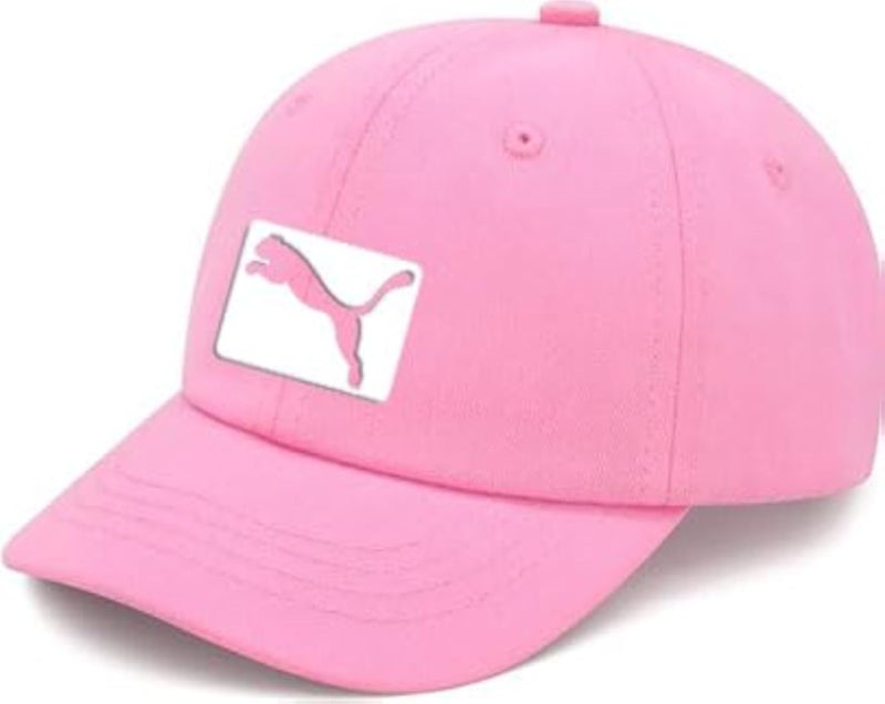 CAP PINK LOGO WHITE for men and women with sun protection.sports cap with distinctive shapes(C)