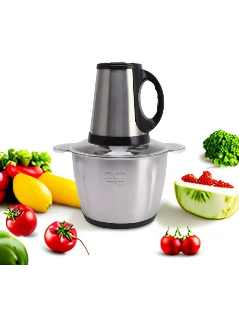 DubaiGallery Universal Food King 3.8L Stainless Steel Electric Vegetable Slicer Food Chopper For Food - Image 1