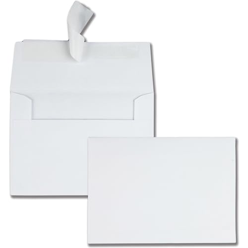 Quality Park A6 4 x 6 Envelopes, Self-Sealing, for Photos, Invitations and Announcements, 24 lb White Wove, 4-1/2 x 6-1/4 Inches, 50 per Box (QUA10742) - Image 2