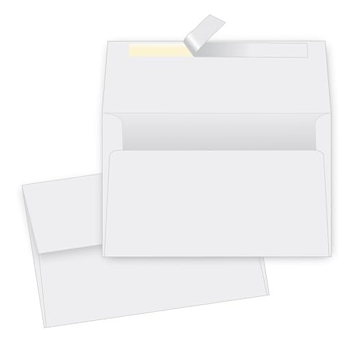Quality Park A6 4 x 6 Envelopes, Self-Sealing, for Photos, Invitations and Announcements, 24 lb White Wove, 4-1/2 x 6-1/4 Inches, 50 per Box (QUA10742) - Image 1