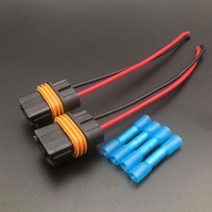 LIZAPUS Allmost 2Pcs Fan Cooling Connector Pigtail Wiring Harness Compatible With Ford Chevrolet Corvette Camaro Tpi Lt1 Ls1 Ls6 - Image 2