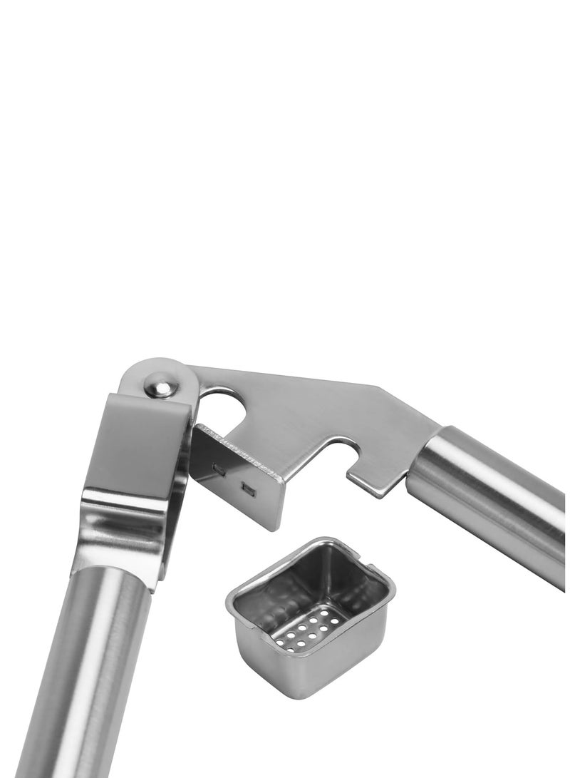Fissman Stainless Steel Garlic Press 20cm with Removable Garlic Chamber, Heavy Duty Garlic Mincer with Hanging Loop  - Image 3