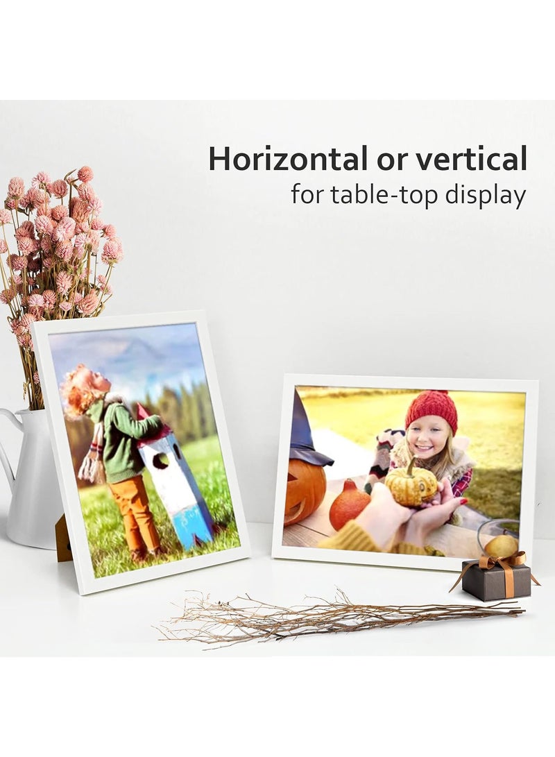 FASHION HOME 4 Packs A4 Display Picture Wall Hanging Photo Certificate Wooden Frame - Image 3