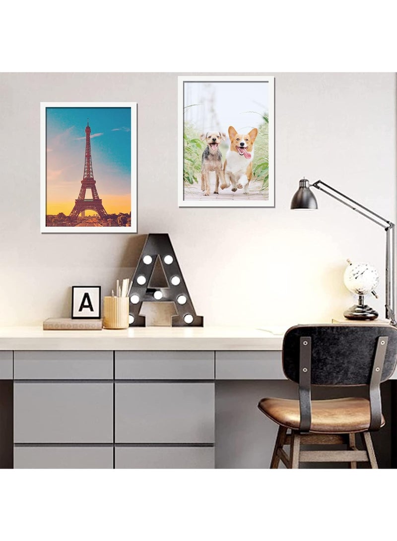 FASHION HOME 4 Packs A4 Display Picture Wall Hanging Photo Certificate Wooden Frame - Image 4