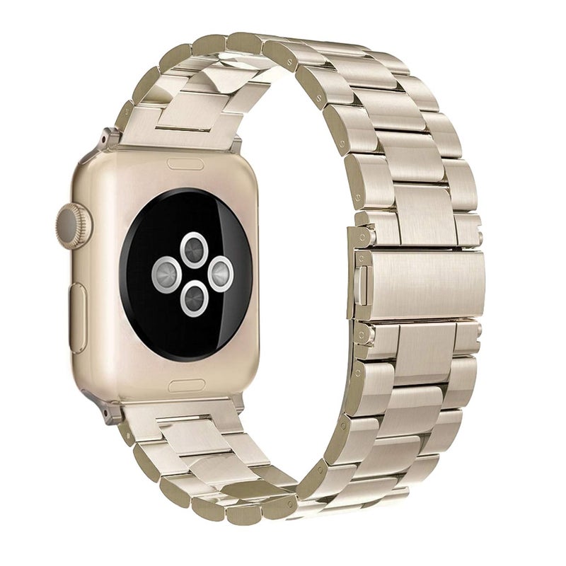 Simpeak Business Band Compatible with Apple Watch Series 10(42mm) Series 9 8 7 (41mm) 6 SE 5 4 (40mm) 3 2 1 (38mm), Women Men Stainless Steel Band Strap Compatible with iWatch 42mm 41mm 40mm 38mm - Image 1