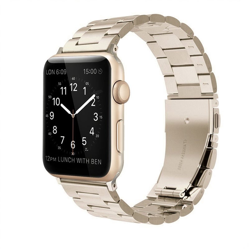 Simpeak Business Band Compatible with Apple Watch Series 10(42mm) Series 9 8 7 (41mm) 6 SE 5 4 (40mm) 3 2 1 (38mm), Women Men Stainless Steel Band Strap Compatible with iWatch 42mm 41mm 40mm 38mm - Image 3