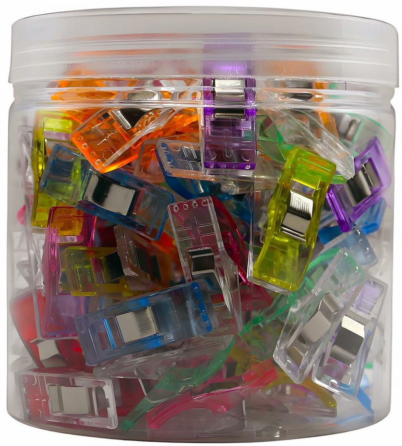 Sewing Clips100 PcsSewing Clips for FabricFabric Clips for Sewing and QuiltingQuilting Clips for BindingSewing Accessories and Supplies9 Colors