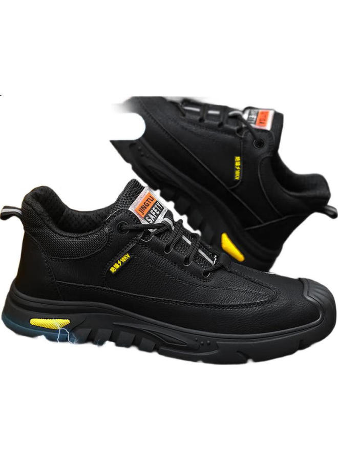 Jingtu أحذية السلامة للرجال من جينغتو، معزولة 10Kv، مضادة للكسر، مقاومة للثقب، مقاومة للماء، أحذية عمل كهربائي، 0253Kv-J، مقاس 43 - Image 2