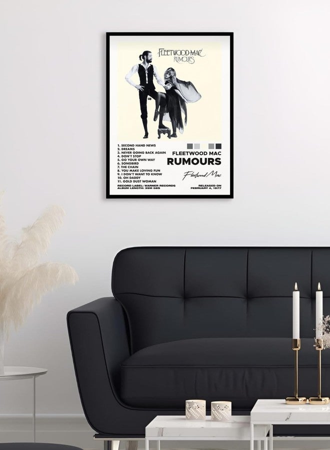 Vyopix Fleetwood Mac - Rumours Music Album Cover, Wall Decoration Art Framed Poster, Matte & Glossy Laminated Poster with 0.5 Inch Black Wooden Frame (MATTE, 12X18 Inches) - Image 2