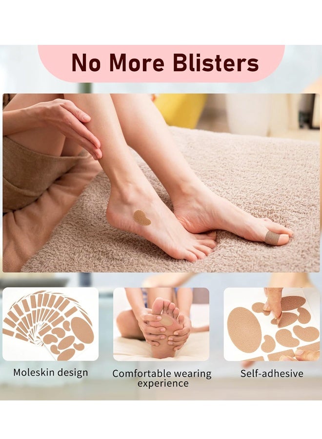 110PCS Moleskin Blister Pads, Adhesive Foot Heel Toe Protection Tape Stickers - Image 5