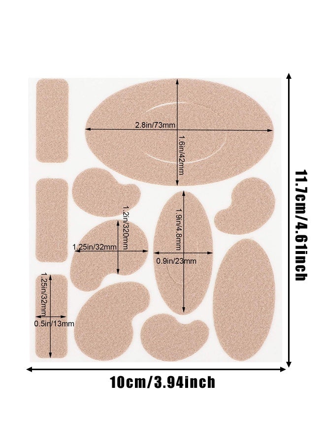 110PCS Moleskin Blister Pads, Adhesive Foot Heel Toe Protection Tape Stickers - Image 2
