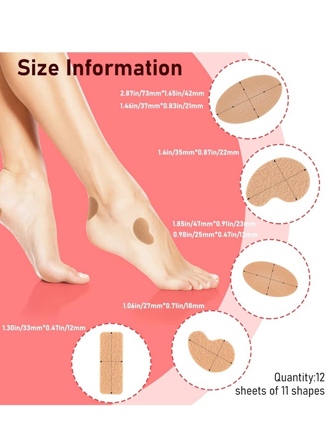 110PCS Moleskin Blister Pads, Adhesive Foot Heel Toe Protection Tape Stickers - Image 4