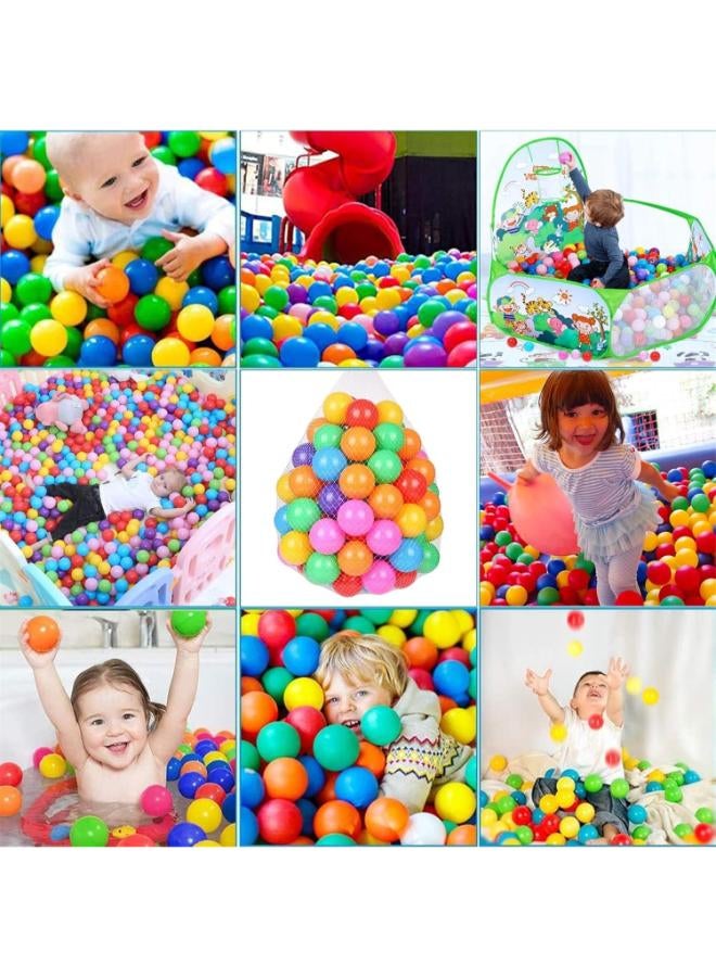 Zain AM ANNA Ball Pit Balls 100-Cute Ocean Ball Macaroon Colorful Soft Plastic Fun Baby 5.5 CM Water Pool Ocean Wave Ball for Kids Playhouse Pool Tent Ball Pit Accessories - Image 4