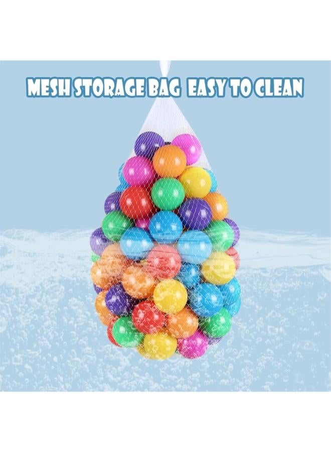 Zain AM ANNA Ball Pit Balls 100-Cute Ocean Ball Macaroon Colorful Soft Plastic Fun Baby 5.5 CM Water Pool Ocean Wave Ball for Kids Playhouse Pool Tent Ball Pit Accessories - Image 1