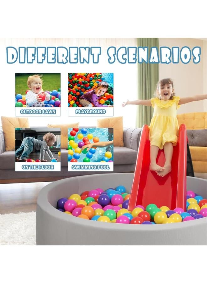 Zain AM ANNA Ball Pit Balls 100-Cute Ocean Ball Macaroon Colorful Soft Plastic Fun Baby 5.5 CM Water Pool Ocean Wave Ball for Kids Playhouse Pool Tent Ball Pit Accessories - Image 5