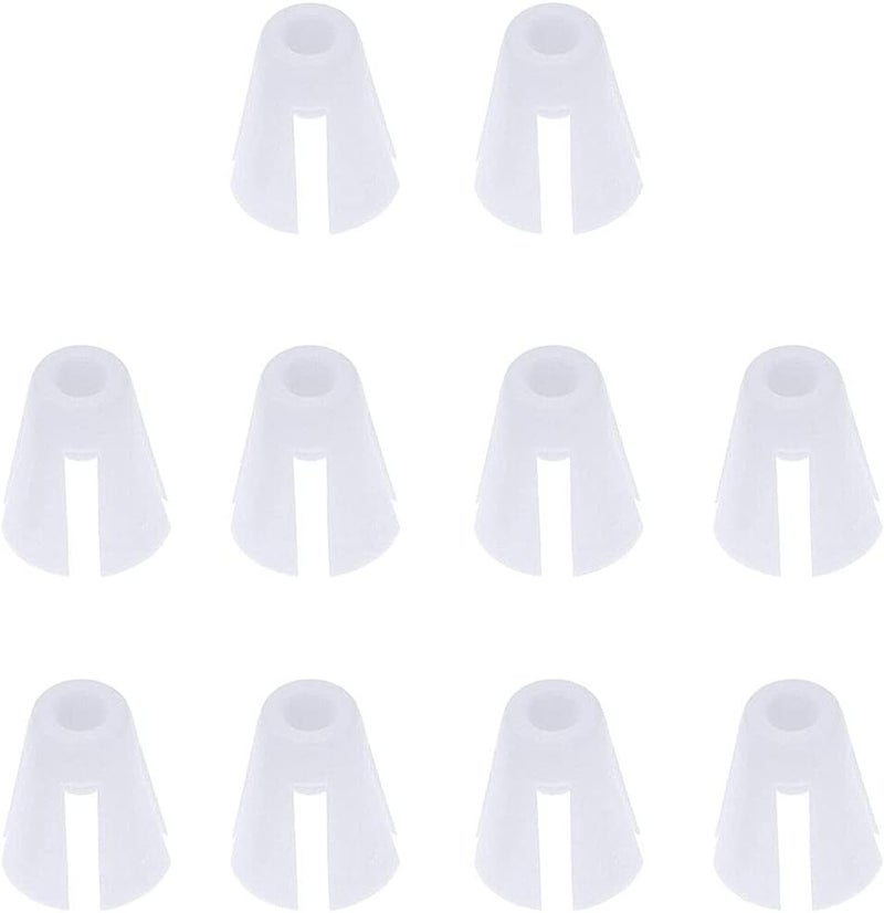 lasenersm 10 Pieces Coil Claw Plastic Coil Claw Thread Spool Cone Holder Sewing Tool Accessories, White - Image 1