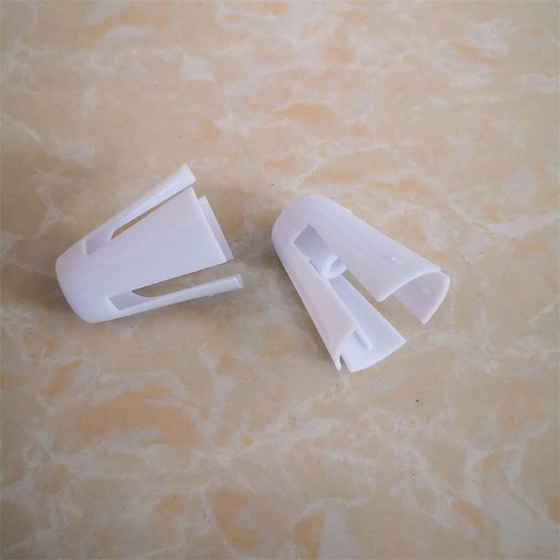 lasenersm 10 Pieces Coil Claw Plastic Coil Claw Thread Spool Cone Holder Sewing Tool Accessories, White - Image 2