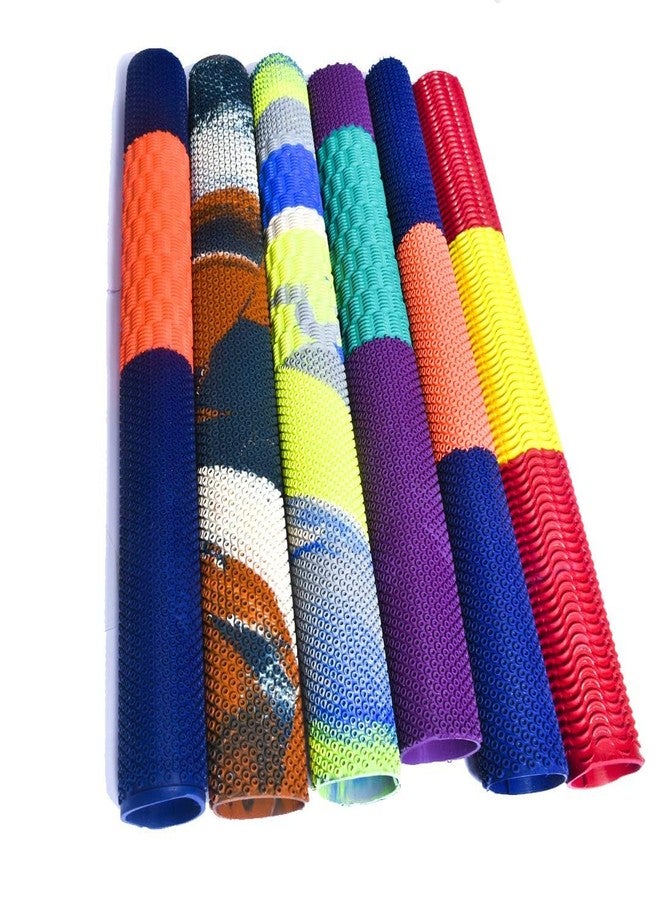 Kiraro Set of 6 Colorful Grips | Cricket Bat Knocking Hammer with Handle Cone Wooden Bat Mallet (Pack of 8) - Image 3