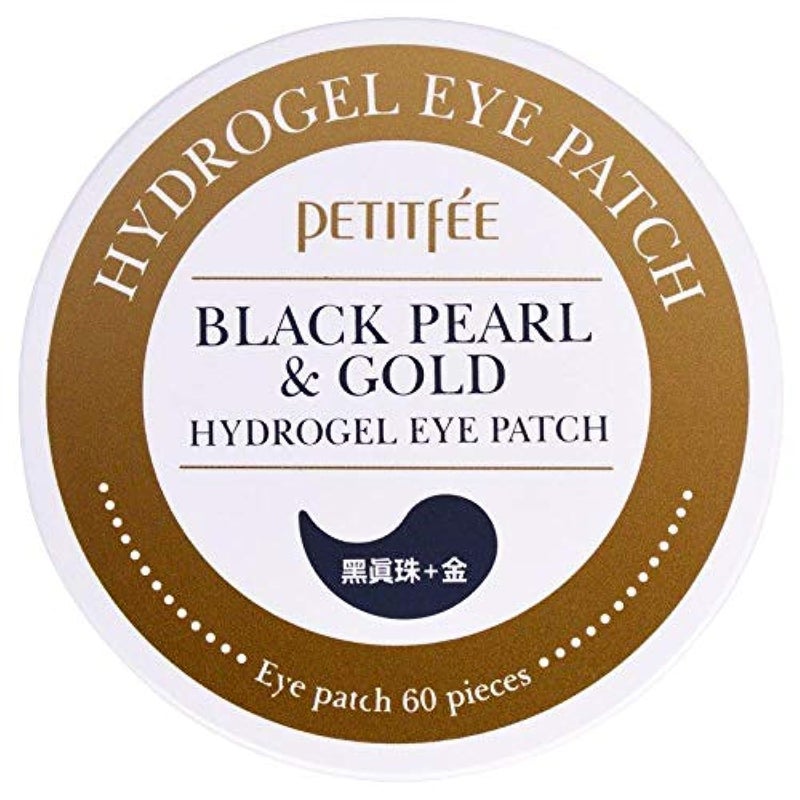 Petitfee, Black Pearl & Gold Hydrogel Eye Patch, 60 pieces