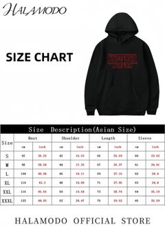 HALAMODO Unisex Hoodies Long-Sleeved Printed Tops Casual Sweatshirts Soft Sportswear Fashion Youth Pullovers with Drawstrings and Large Pockets for Daily Wear  - Image 3