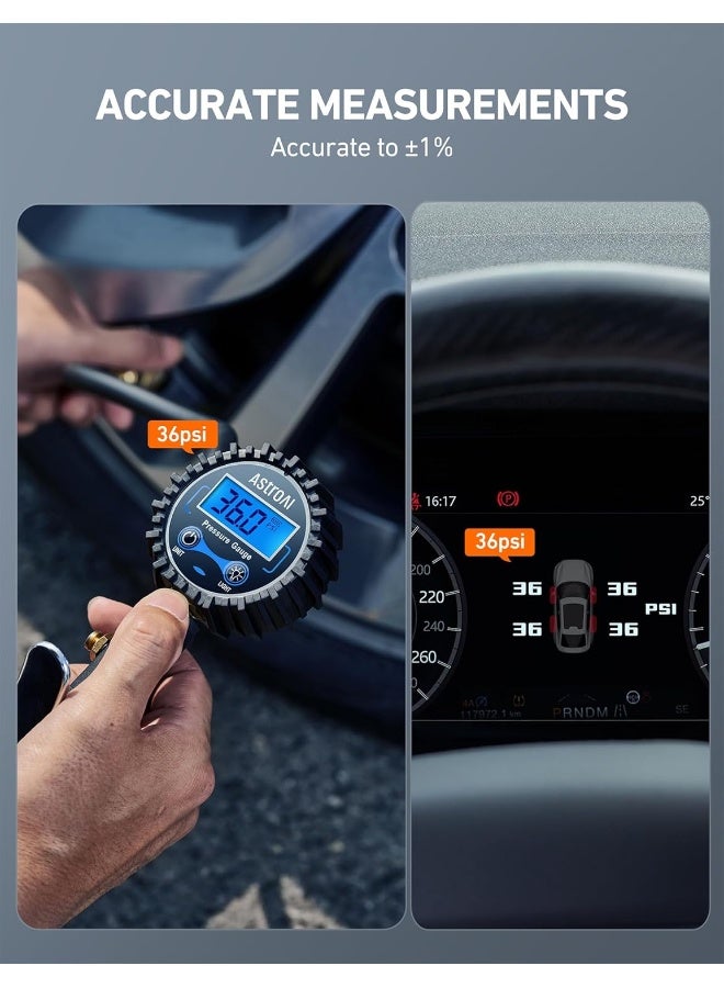 AstroAI Digital Tire Pressure Gauge with Inflator - Image 2