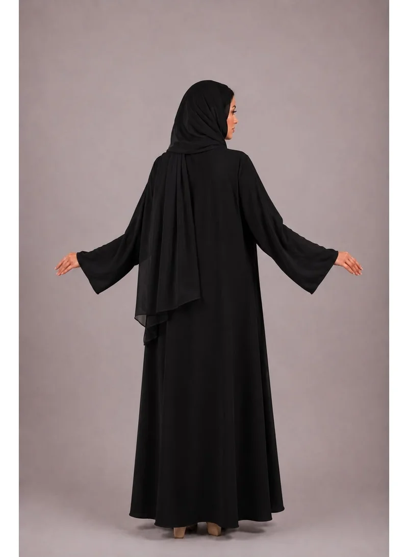 Ophelia Raina Raina Abaya – Luxury Flowing  Abaya with Soft matching Hijab for Women | Best Price UAE