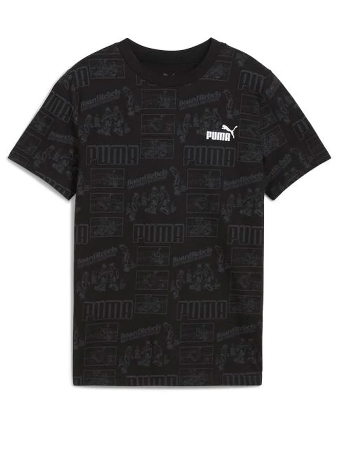 PUMA Youth Mid 90S Aop Graphic T-Shirt