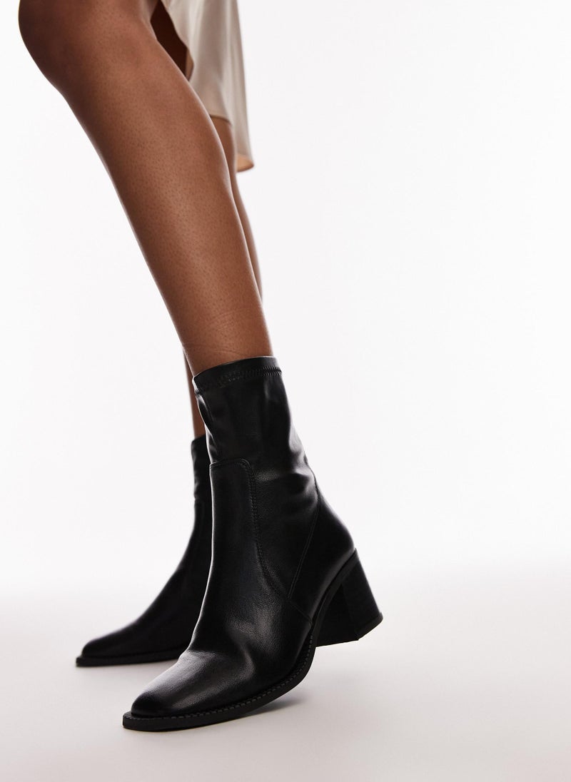 TOPSHOP - Low Heel Ankle Boots - Image 1